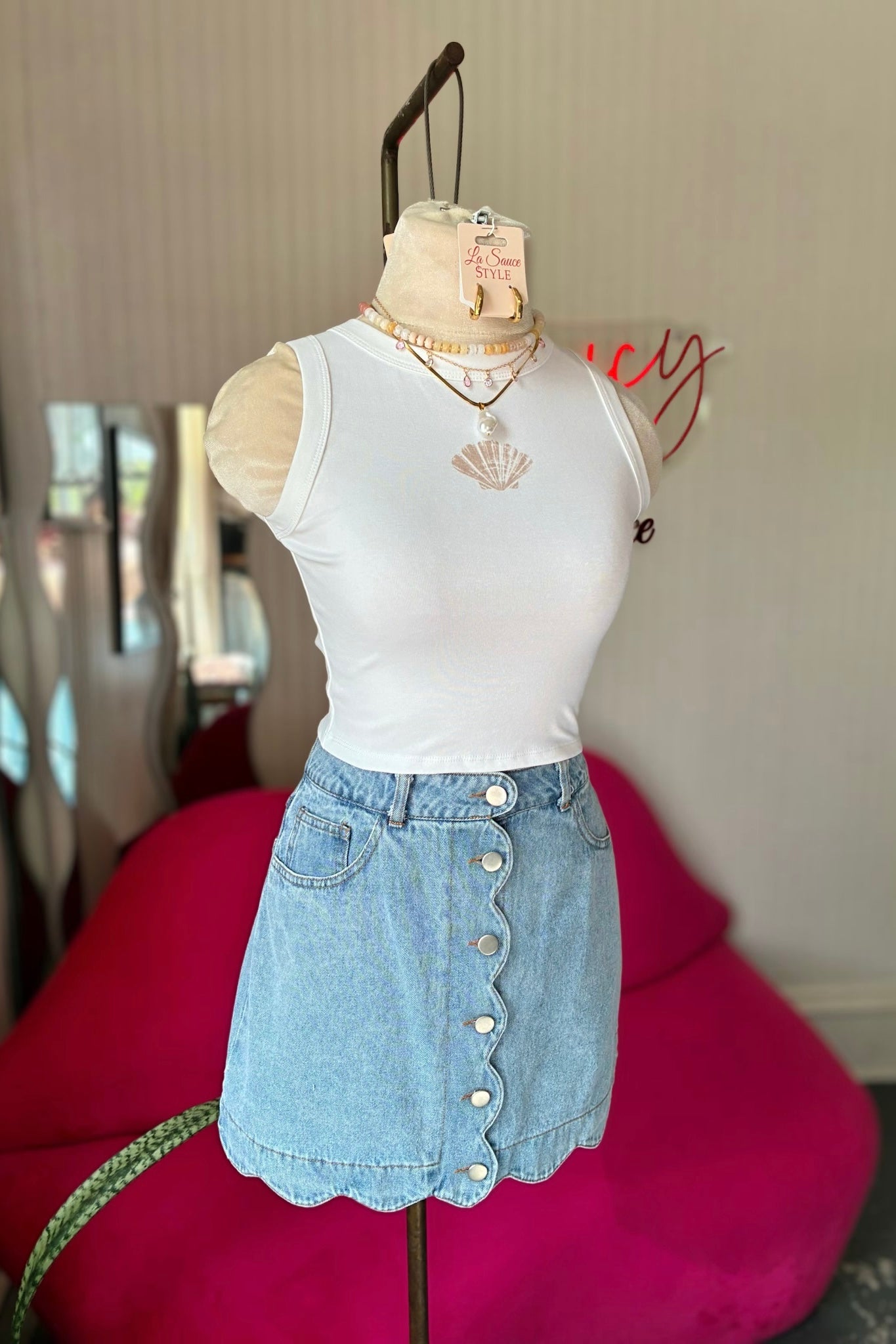 Denae Denim Skirt