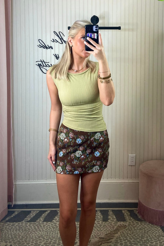 Jaquard Mini Skirt