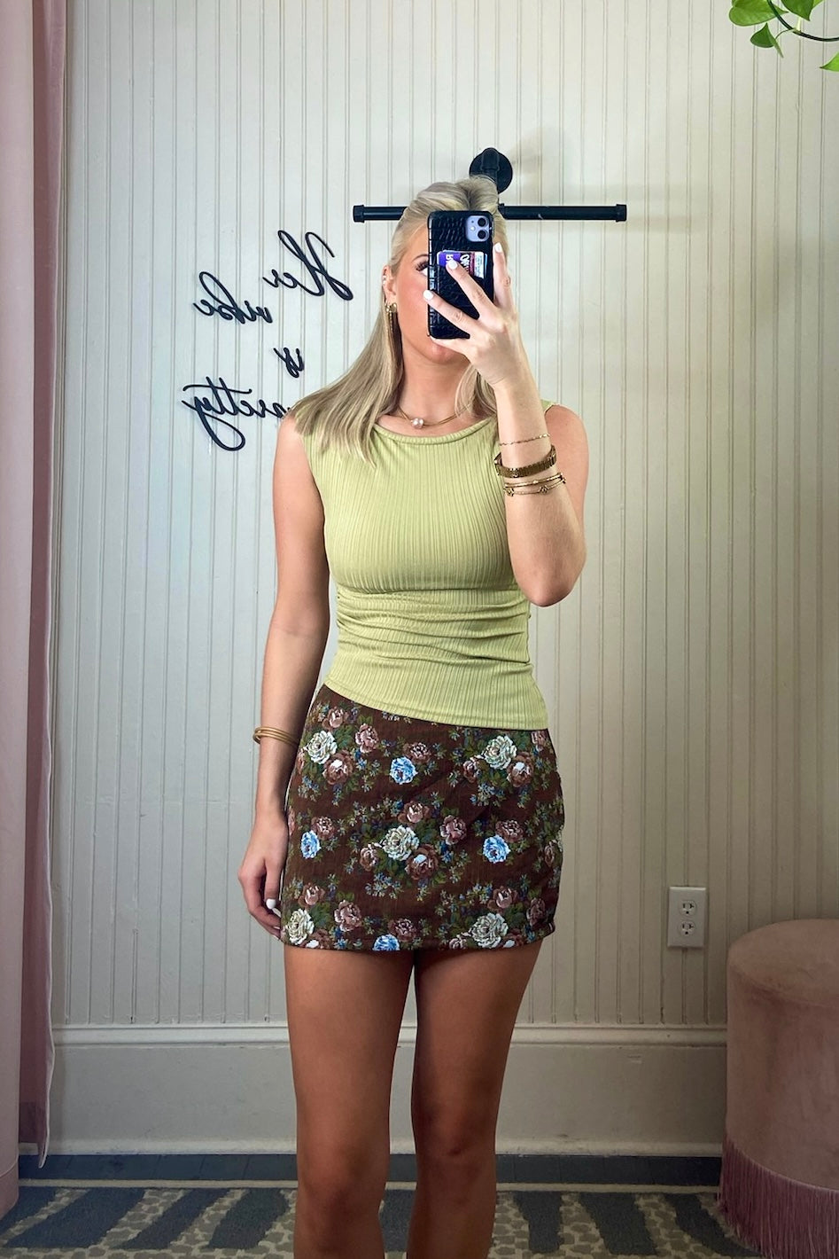 Jaquard Mini Skirt