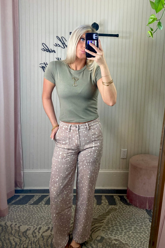 Fawn Twill Denim Pant