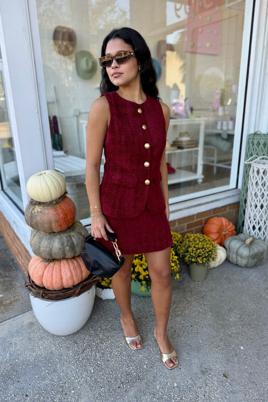 Bria Tweed Skirt