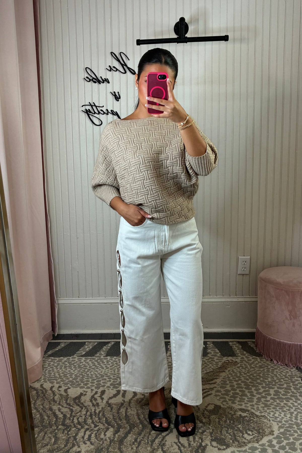 Pearl Trim Jean