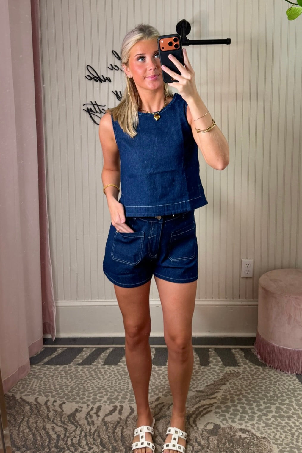 Sweetheart Denim Set