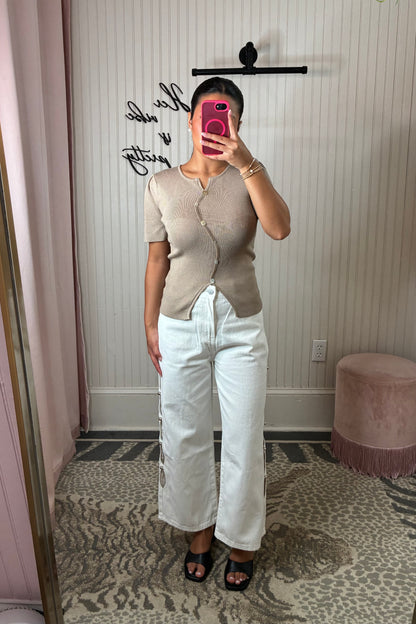 Pearl Trim Jean