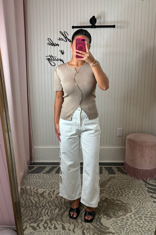 Pearl Trim Jean