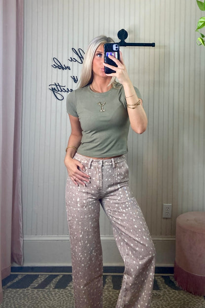 Fawn Twill Denim Pant