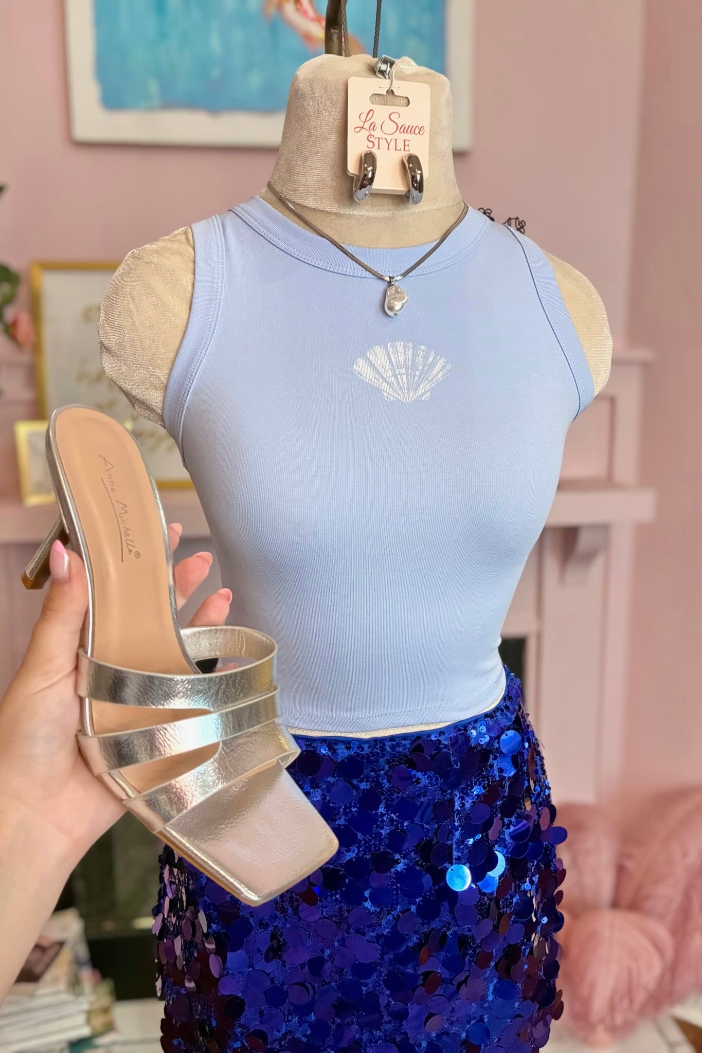 Shell Tank Top