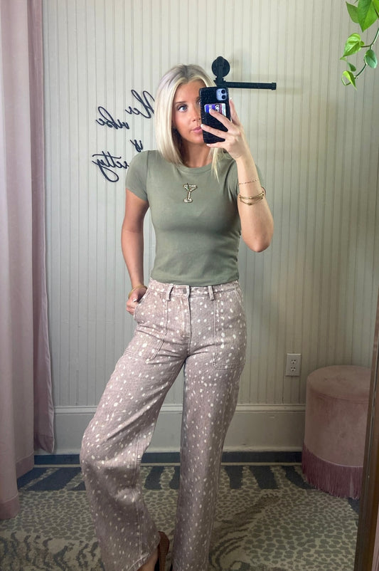 Fawn Twill Denim Pant