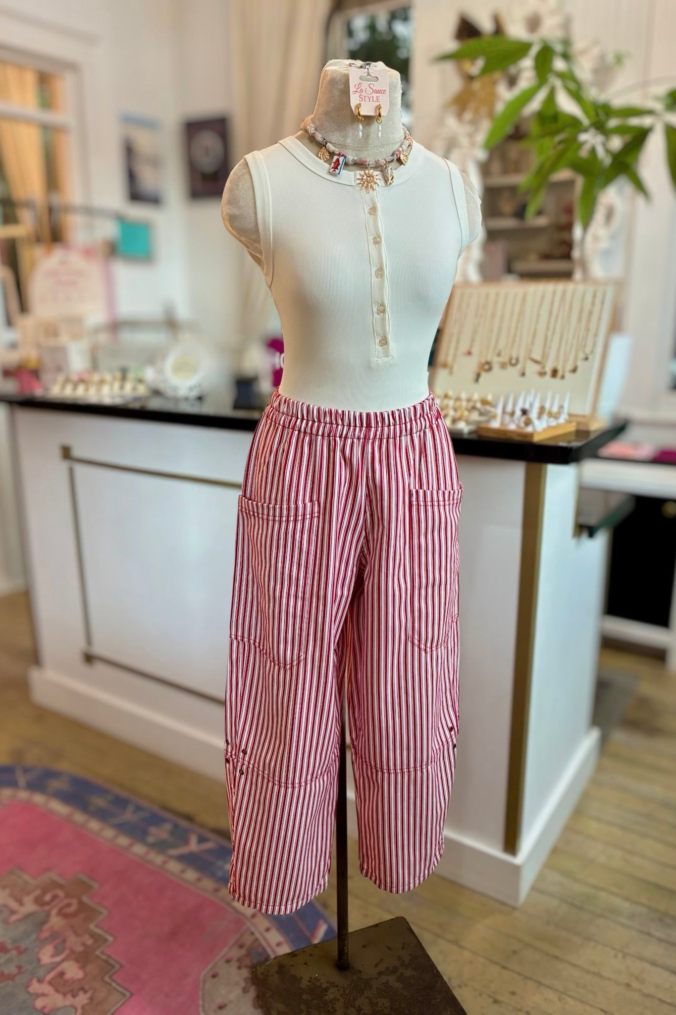 Stripe Denim Pant