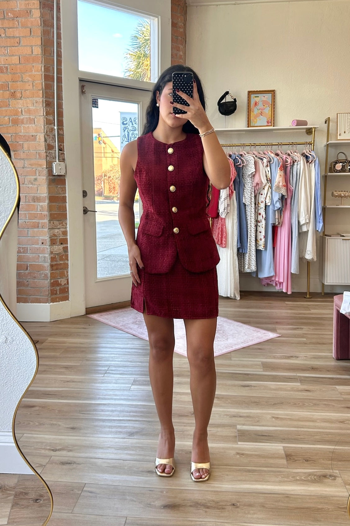 Bria Tweed Skirt