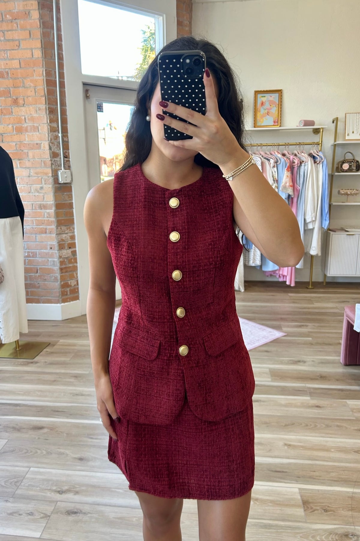 Bria Tweed Skirt