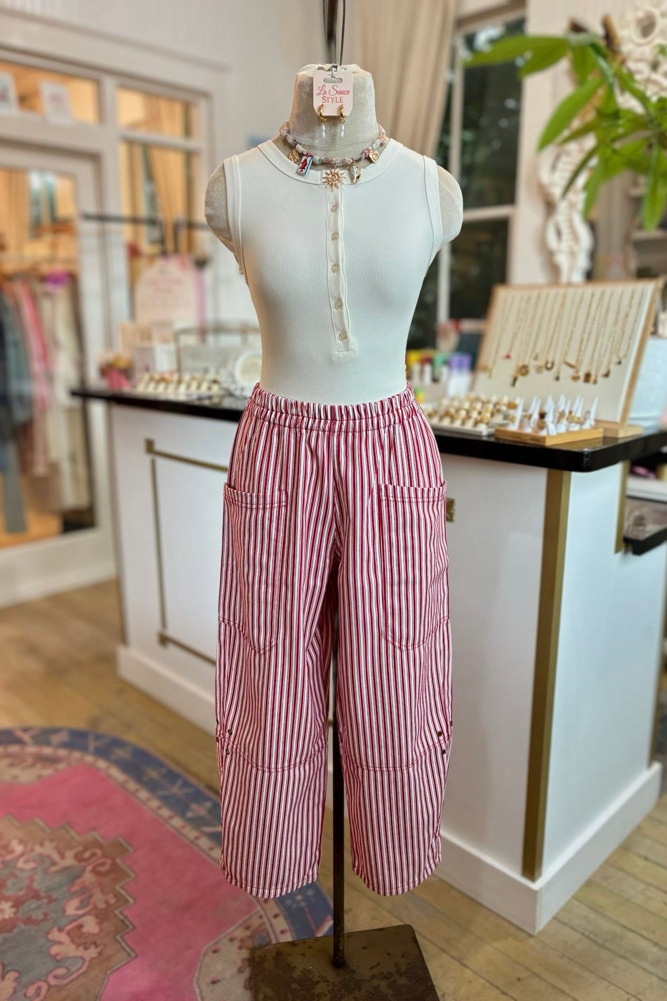 Stripe Denim Pant