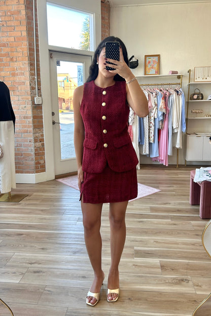 Bria Tweed Skirt