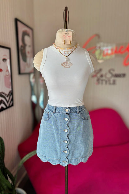 Denae Denim Skirt