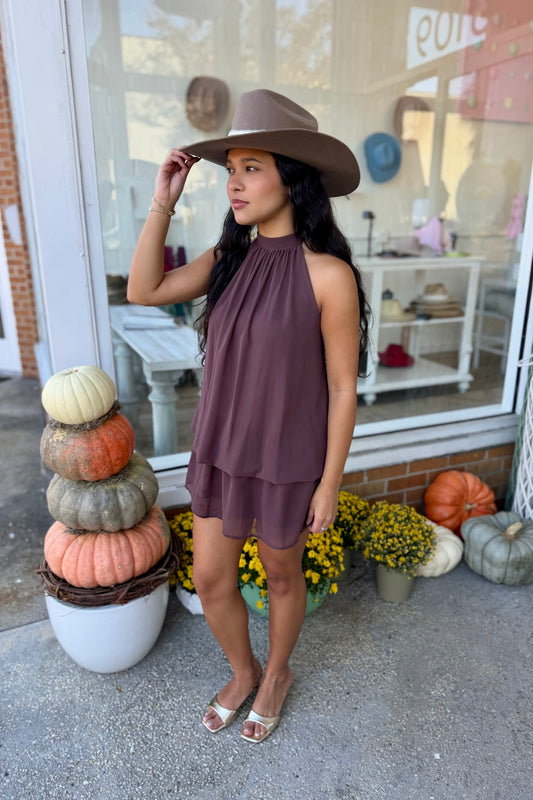 Chiffon Mini Dress